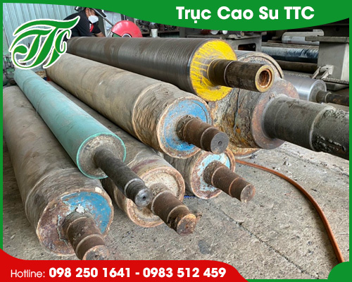 Trục cao su ngành xeo giấy